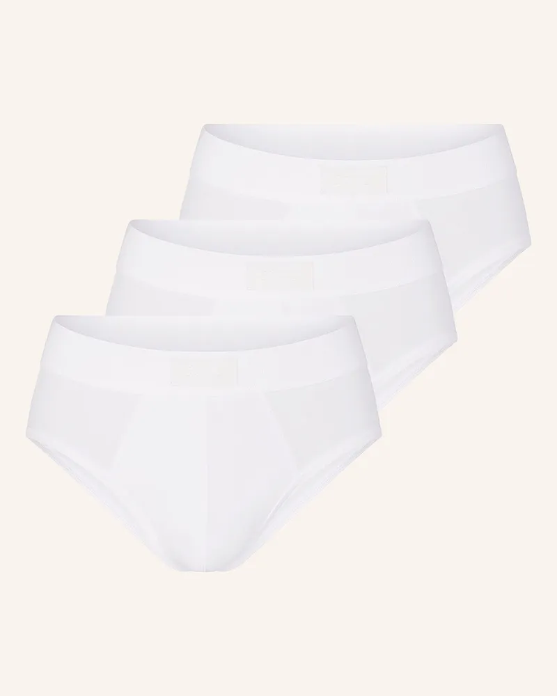 SKIMS 3er-Pack Slips SKIMS COTTON Weiss