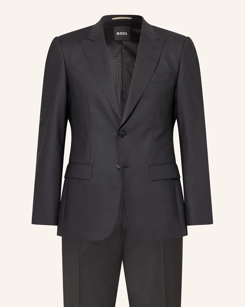 HUGO BOSS Anzug HUGE Slim Fit Schwarz