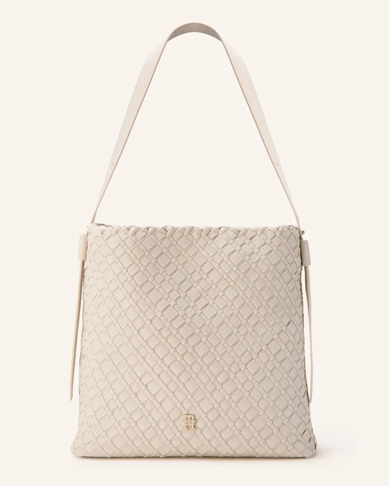 Tommy Hilfiger Shopper Mit Pouch weiss Creme