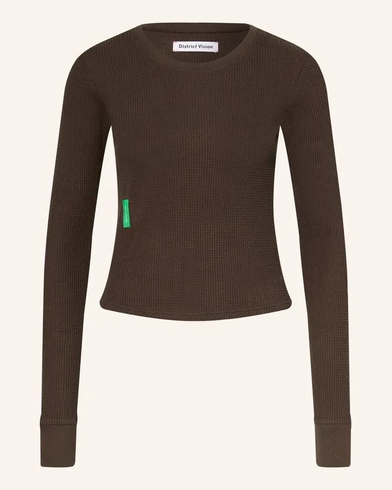 District Vision Longsleeve braun Dunkelbraun