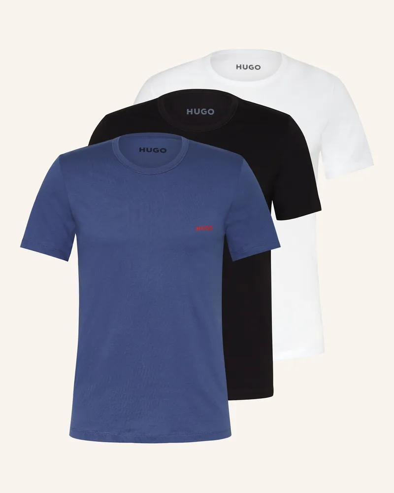 HUGO BOSS 3er-Pack T-Shirts Weiss