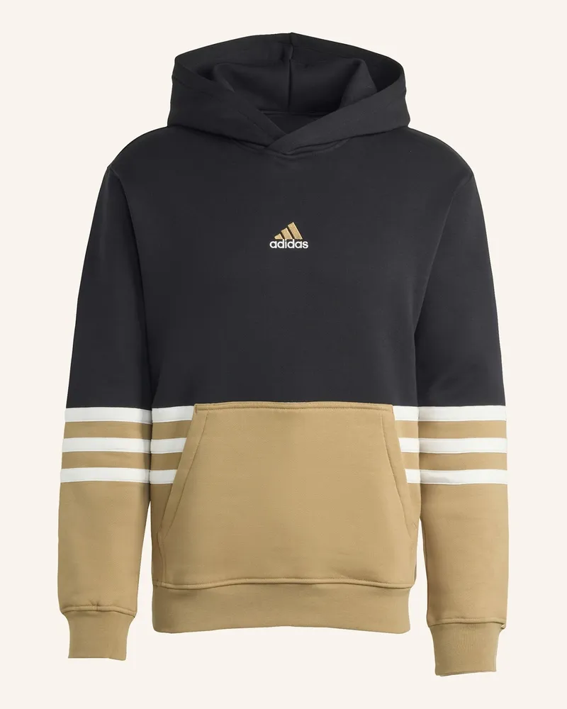 adidas ARCHIVE CUTLINE HOODIE Schwarz