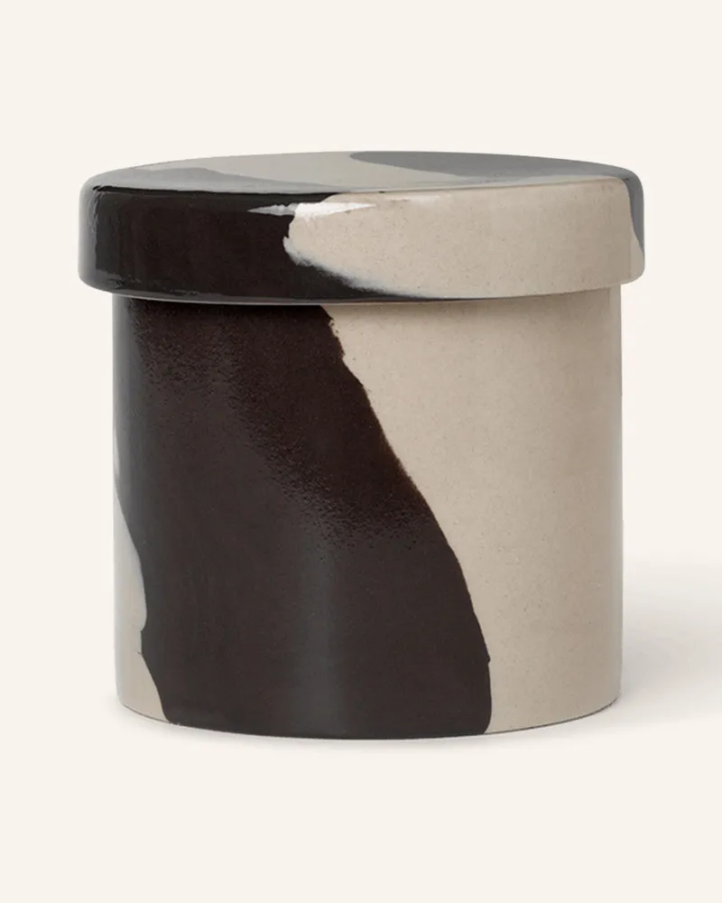 ferm LIVING Aufbewahrungsdose Inlay braun Dunkelbraun