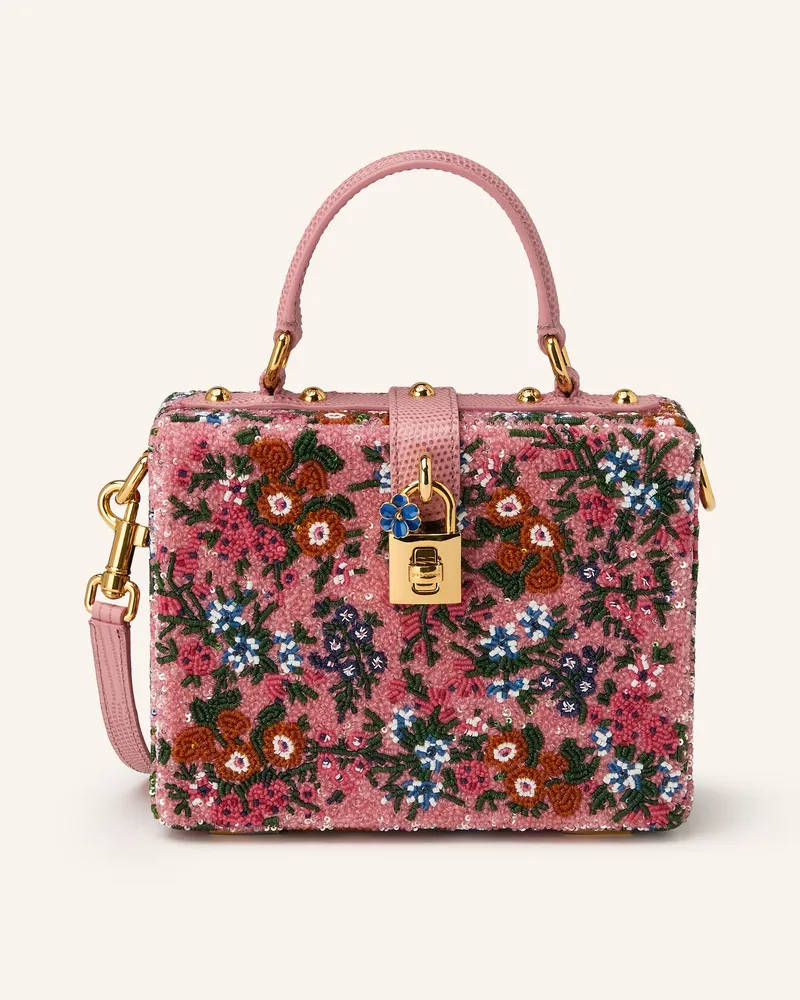 Dolce & Gabbana Handtasche Mit Pailletten rosa Rosa
