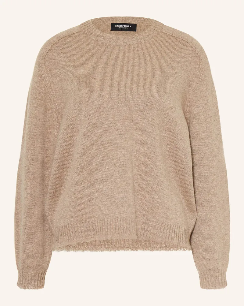 Repeat Cashmere-Pullover Beige