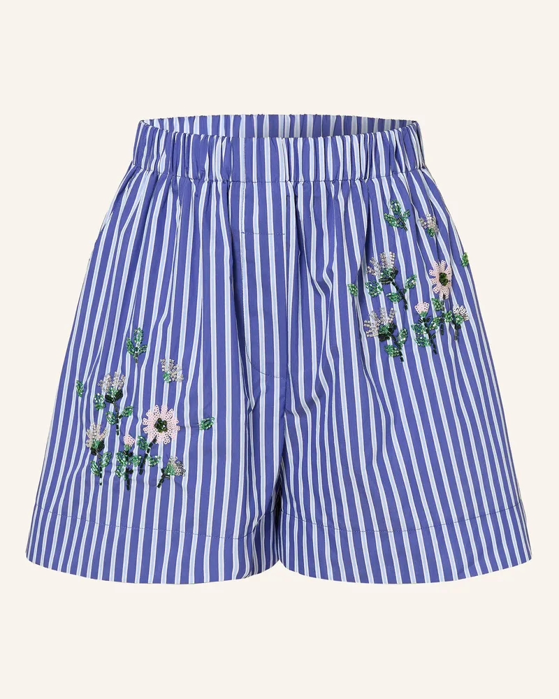Maje Shorts Mit Schmucksteinen Und Pailletten weiss Weiss