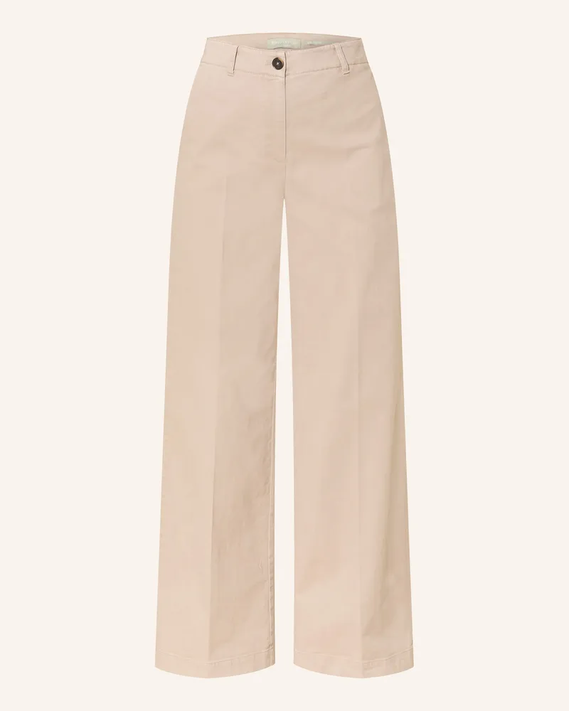 Marc O'Polo Marlenehose Margo Wide beige Hellbraun