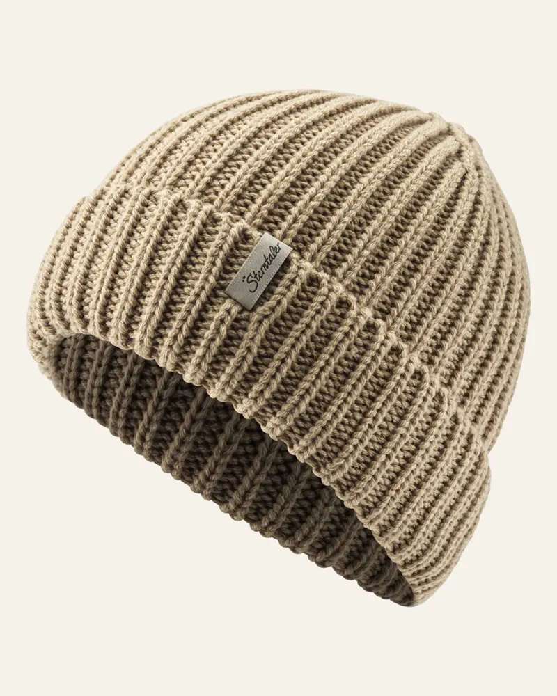 Sterntaler Strickmütze Umschlag Beige