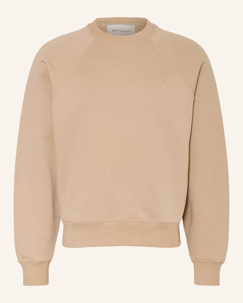 AMI Paris Sweatshirt beige Camel