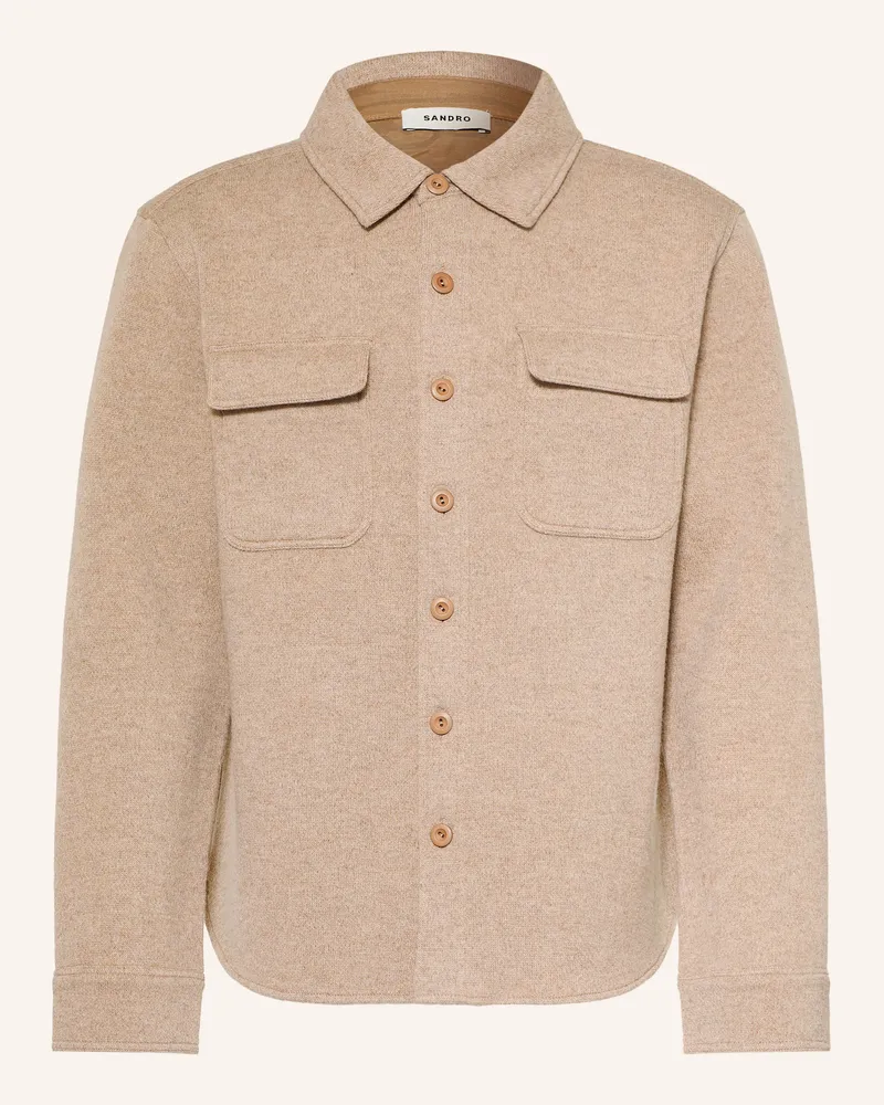 Sandro Strick-Overjacket beige Beige