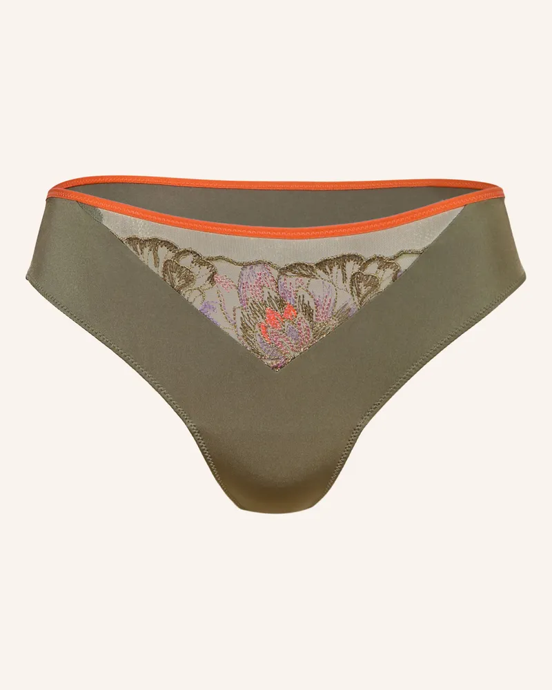 Marie Jo Slip Rommi Mit Glitzergarn gruen Oliv