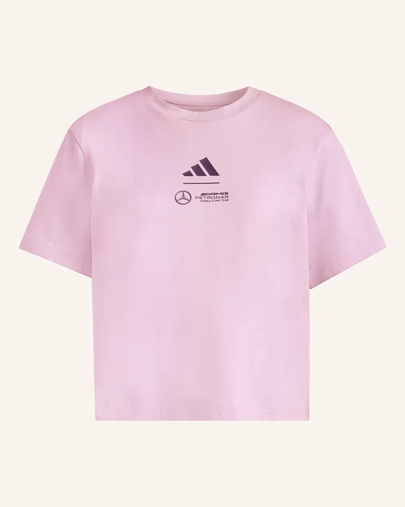 adidas T-Shirt MERCEDES - AMG PETRONAS FORMULA ONE TEAM PREMIUM WOVEN CROP Helllila