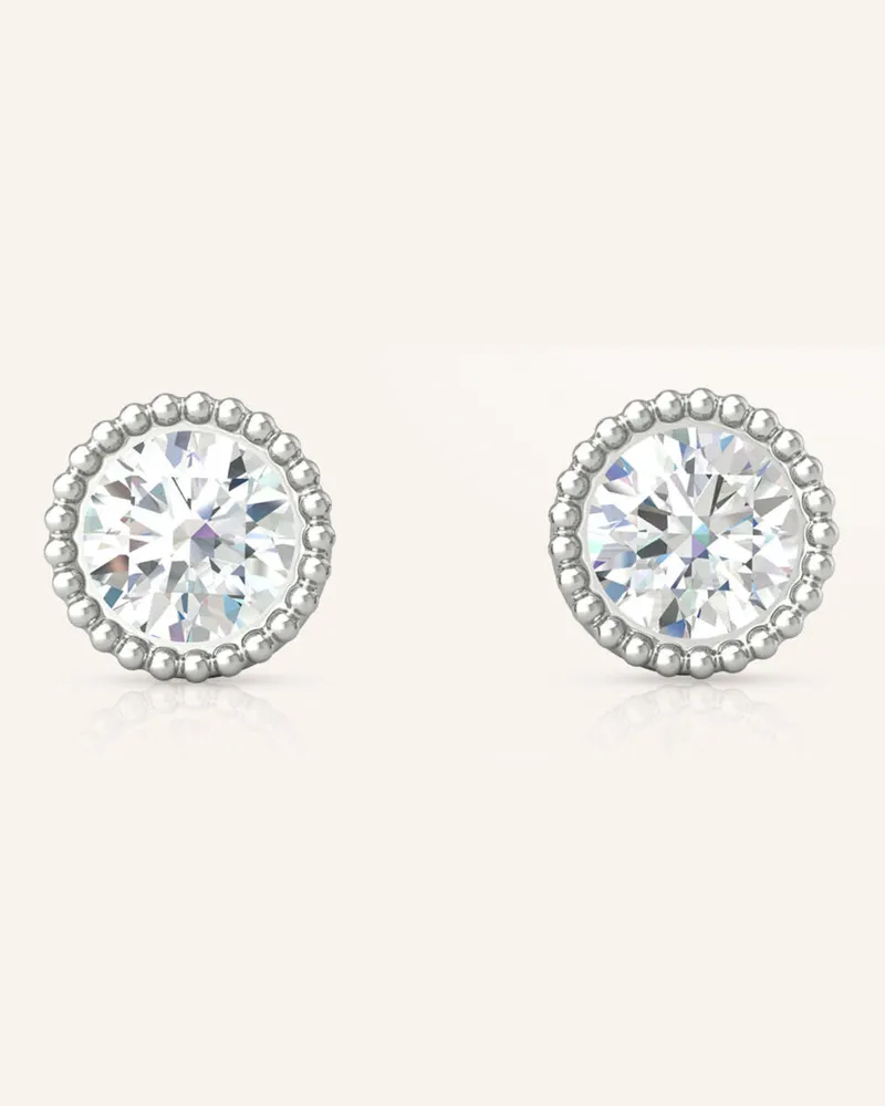 VEYNOU Ohrstecker KATE aus 14 Karat Weißgold und 0,60ct. Diamanten Weissgold