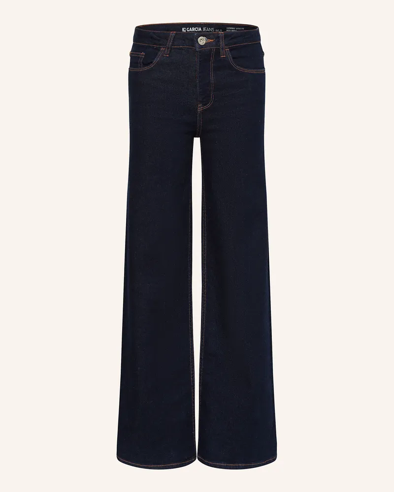 Garcia Jeanswear Jeans Wide Fit Dunkelblau