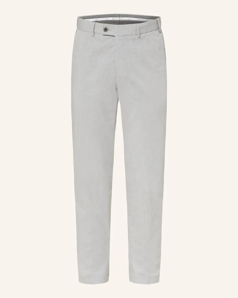 Hiltl Chino Slim Fit aus Leinen Hellgrau