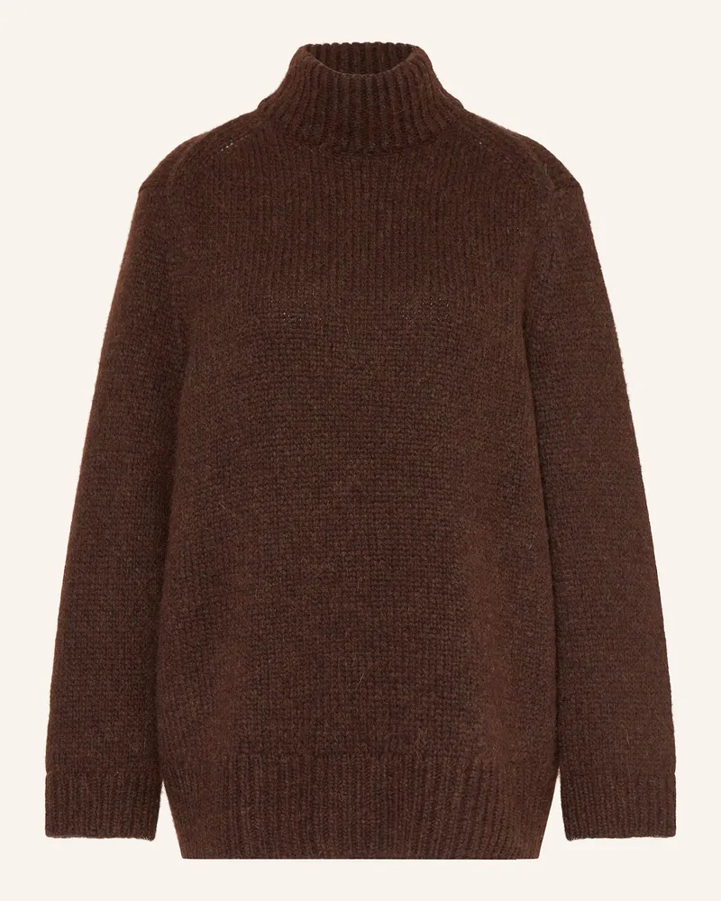 Dorothee Schumacher Pullover CHIC MERINO aus Merinowolle Braun