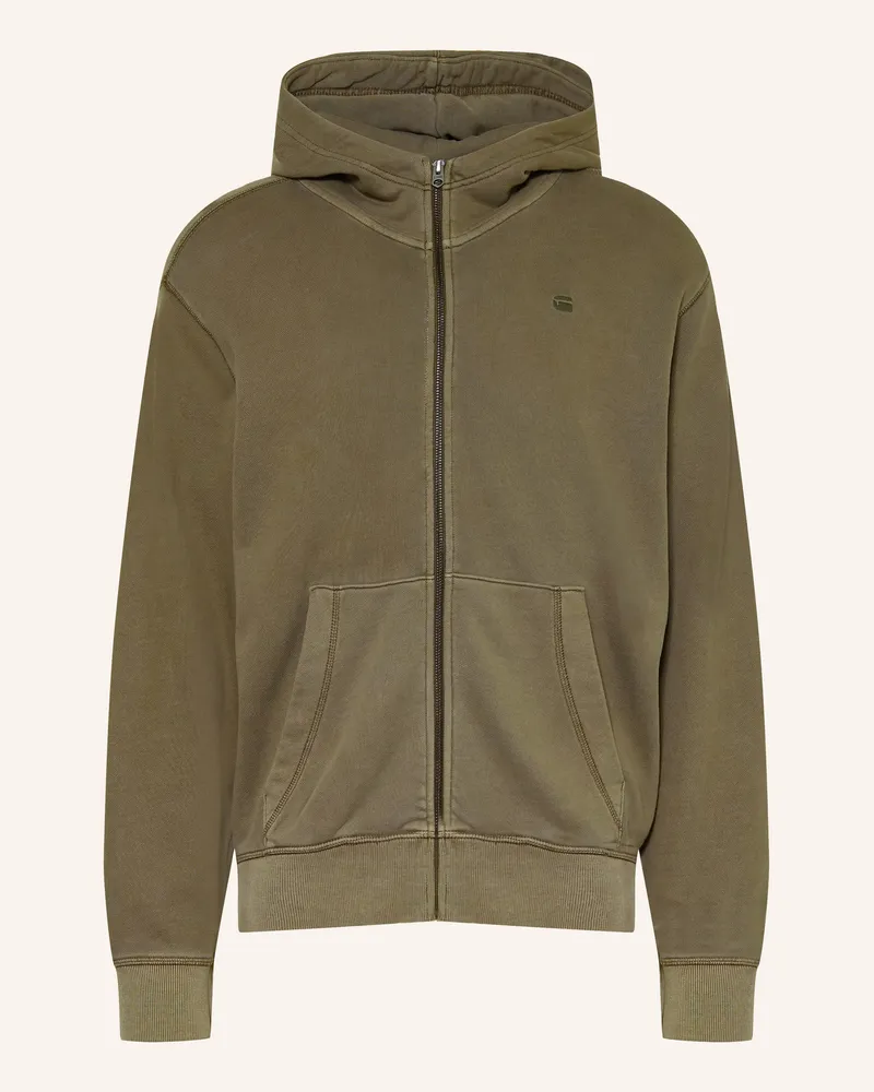G-STAR RAW Sweatjacke gruen Khaki
