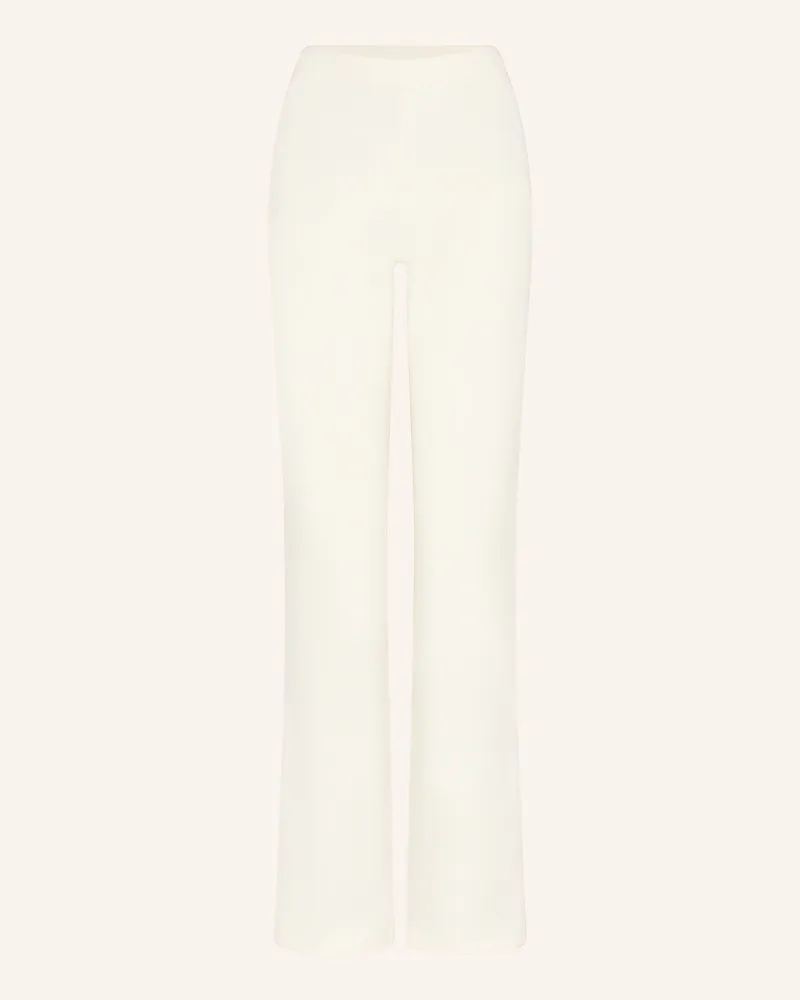 SKIMS Lounge-Hose Fleece Lounge Aus Fleece weiss Ecru