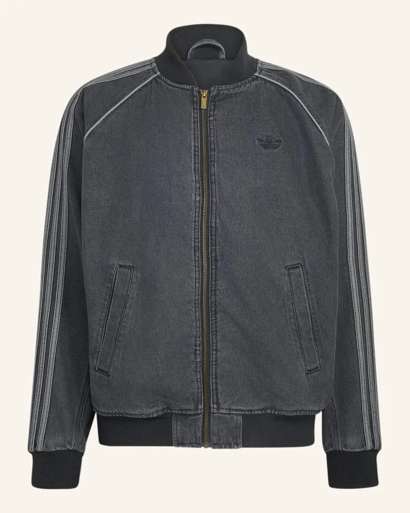 adidas Sst Denim Trainingsjacke schwarz Schwarz