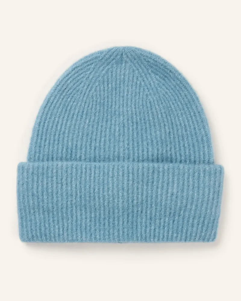 Samsøe & Samsøe Mütze Nor Mit Alpaka blau Hellblau