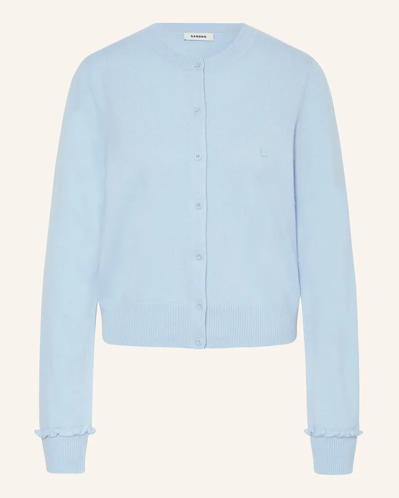 Sandro Strickjacke Hellblau