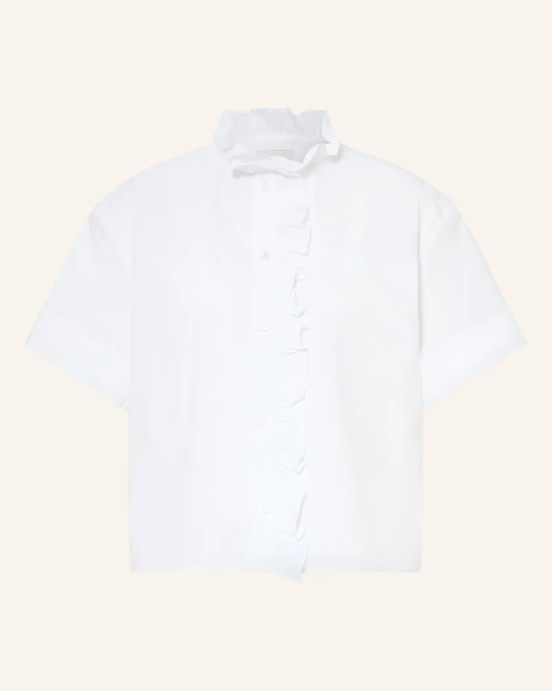 Claudie Pierlot Bluse Mit Rüschen weiss Weiss