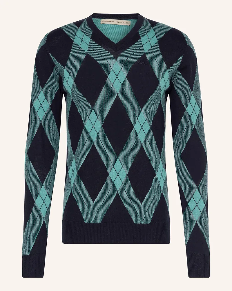 J.Lindeberg Pullover aus Merinowolle Dunkelblau