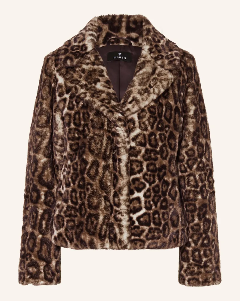 monari Kunstfell-Jacke braun Dunkelbraun