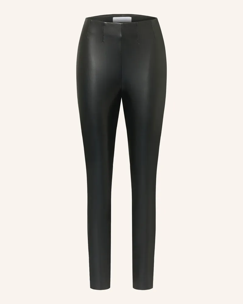 Rich&Royal Leggings In Lederoptik schwarz Schwarz