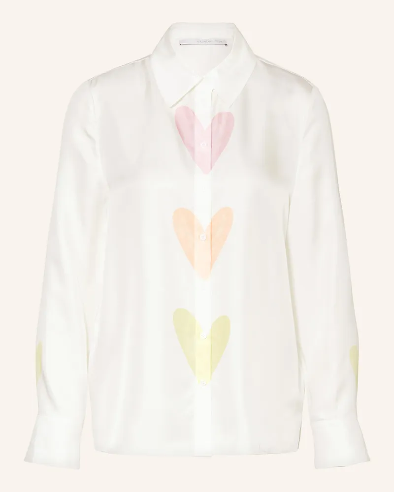 Herzen's Angelegenheit Hemdbluse aus Seide Ecru