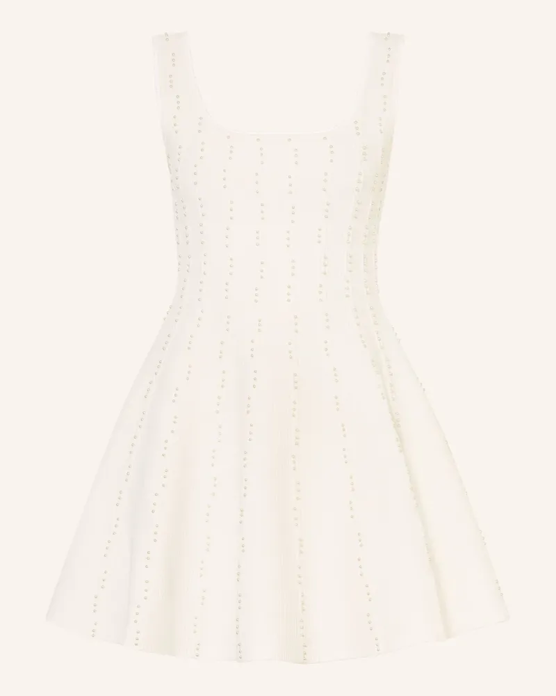 Sandro Kleid Mit Schmuckperlen weiss Weiss