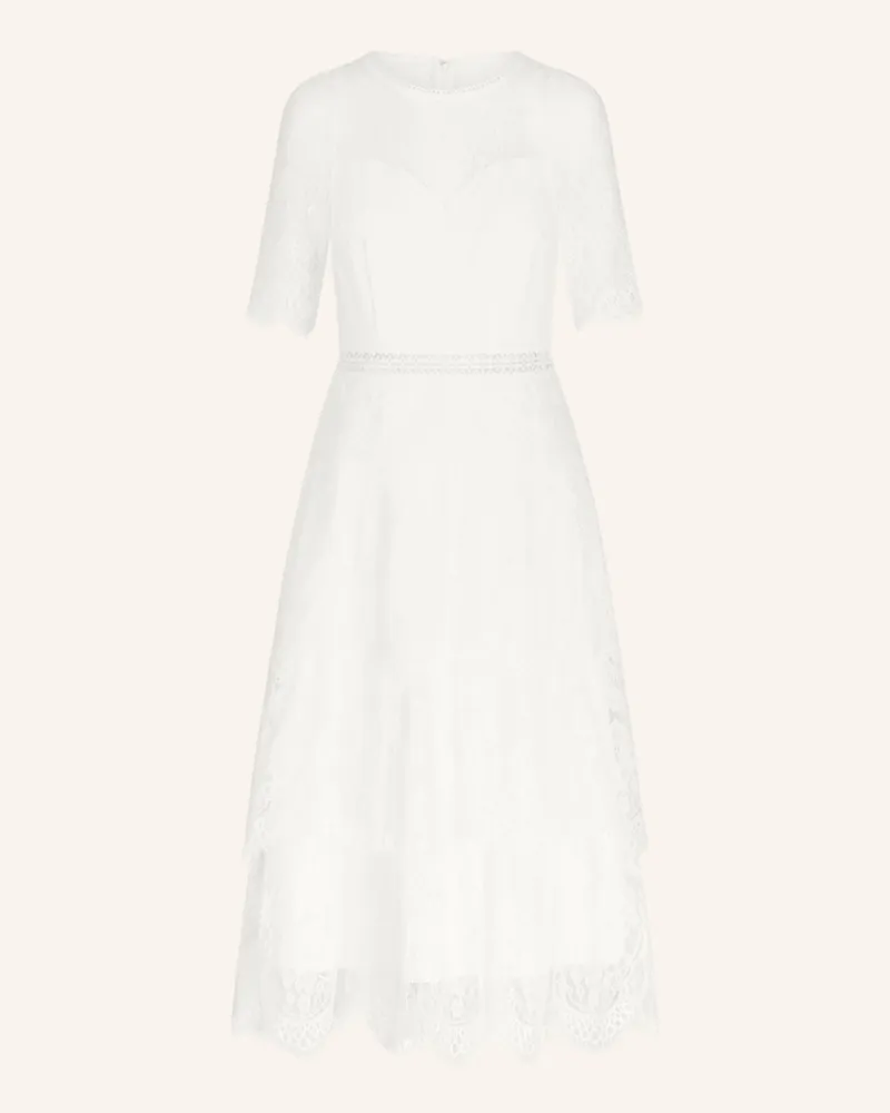 Apart Midi Hochzeitskleid Creme