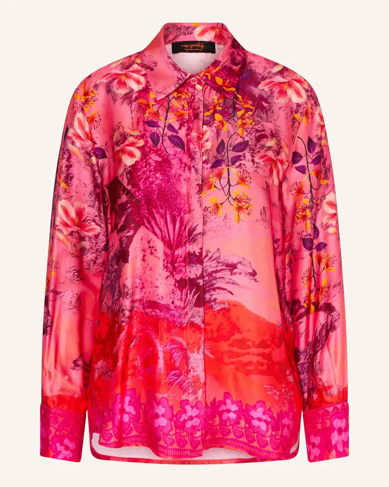 Miss Goodlife Hemdbluse Aus Satin pink Pink