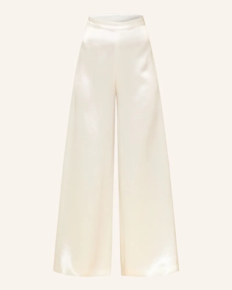 HUGO BOSS Marlenehose Torcain weiss Ecru