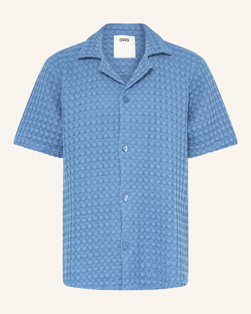 OAS Resorthemd NEARLY BLACK Comfort Fit Blau