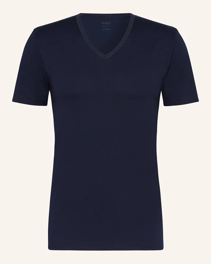 Mey V-Shirt Serie DRY COTTON Dunkelblau