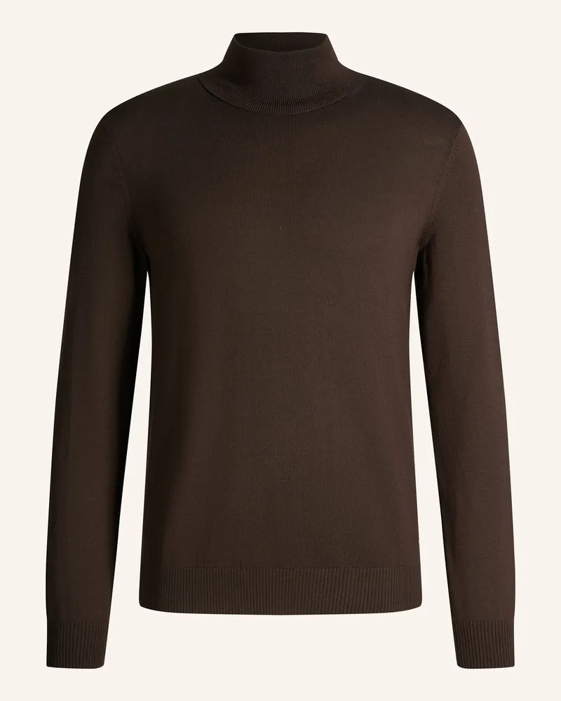 JOOP! Rollkragenpullover Donte Aus Merinowolle braun Dunkelbraun