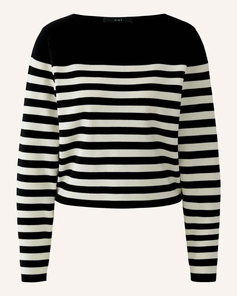 Oui  Pullover schwarz Schwarz