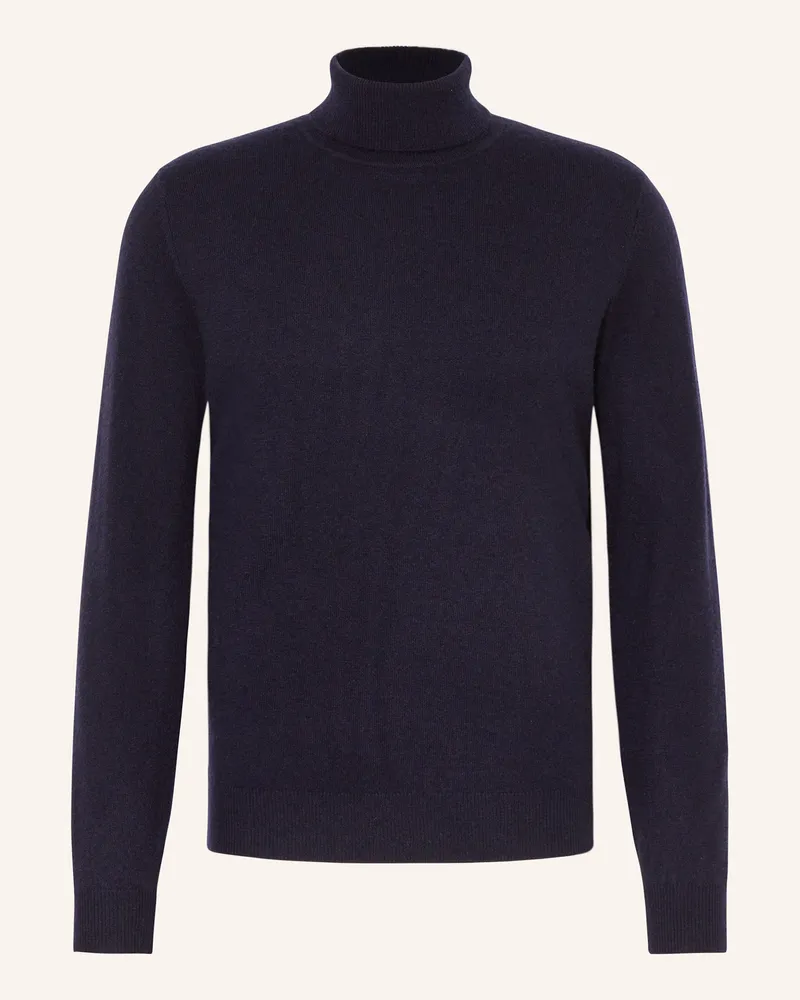 Strokesman's Rollkragenpullover aus Cashmere Dunkelblau