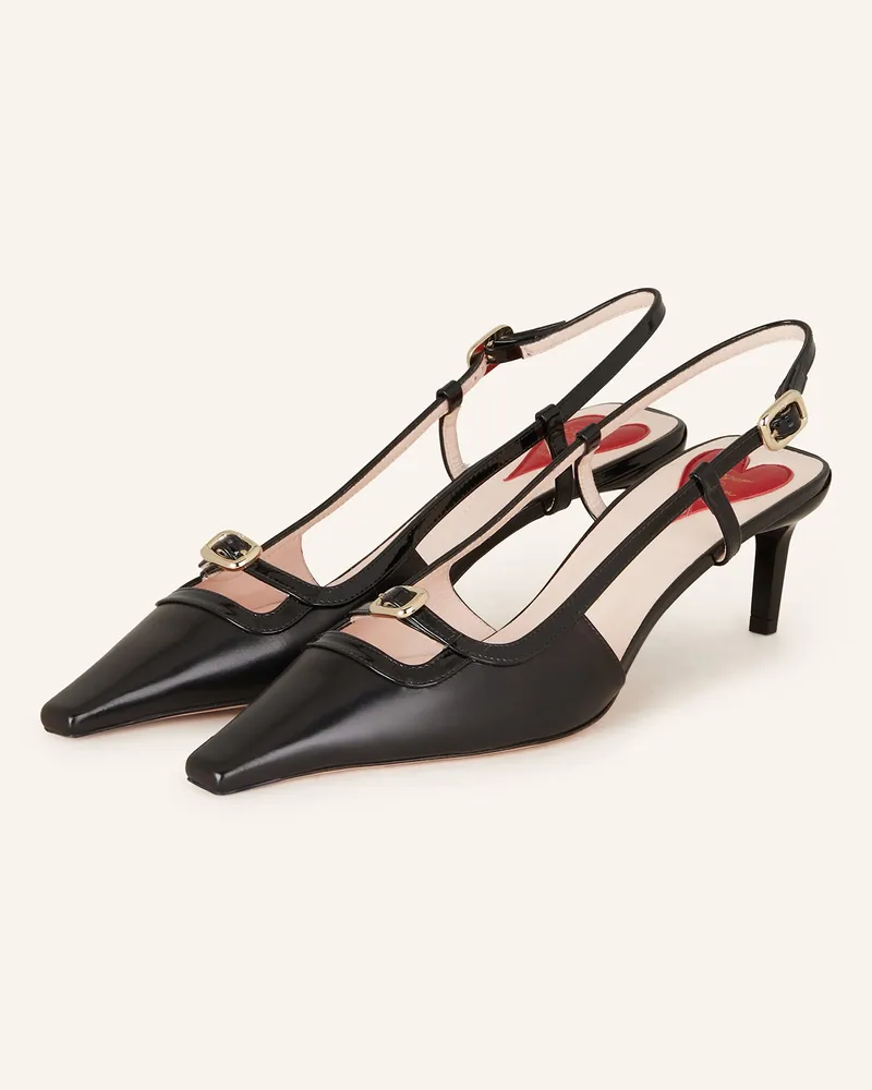 Roger Vivier Slingpumps Viv' Canard schwarz Schwarz