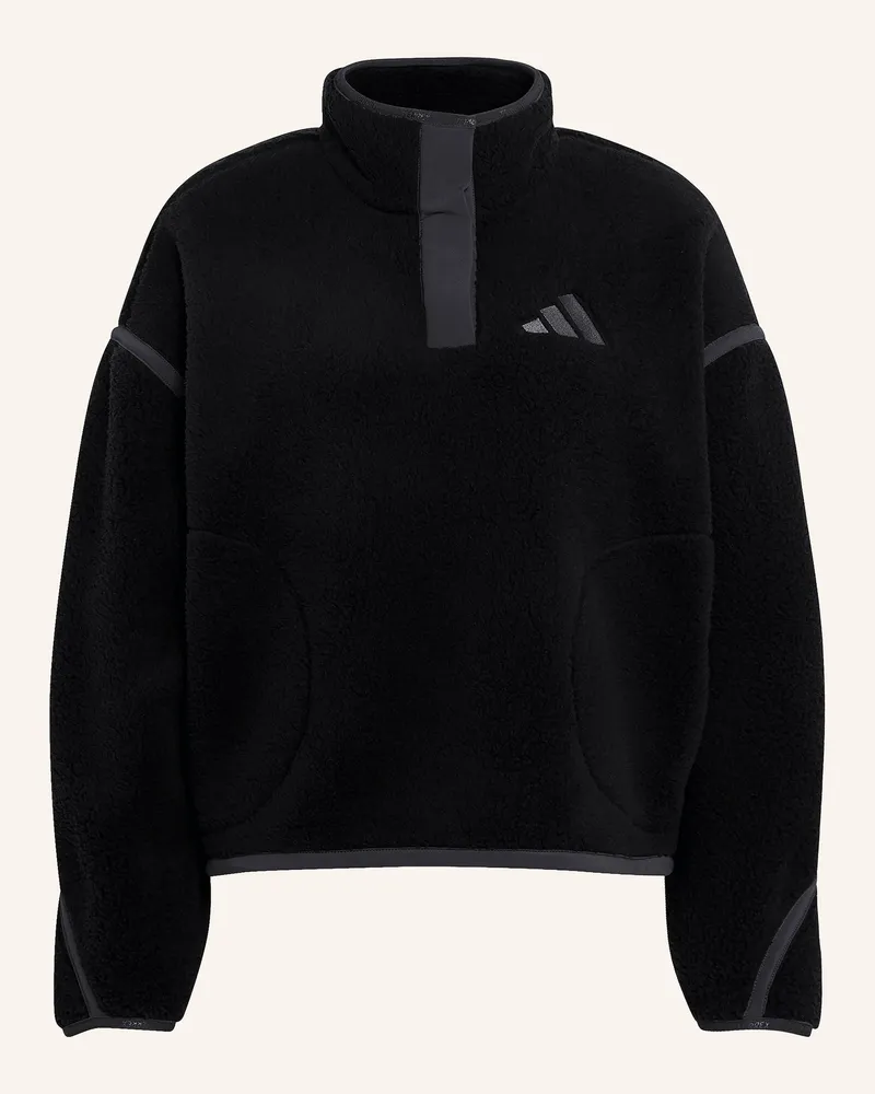 adidas Fleece-Troyer Multi Essentials schwarz Schwarz