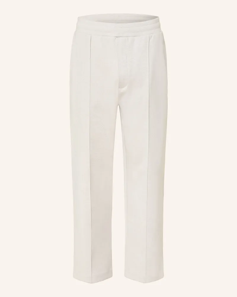 HUGO BOSS Jerseyhose SE TWIST im Jogging-Stil Regular Fit Hellgrau