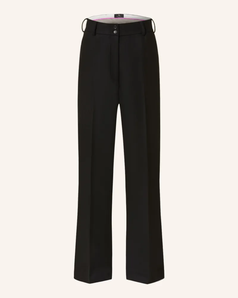 Etro Marlenehose schwarz Schwarz