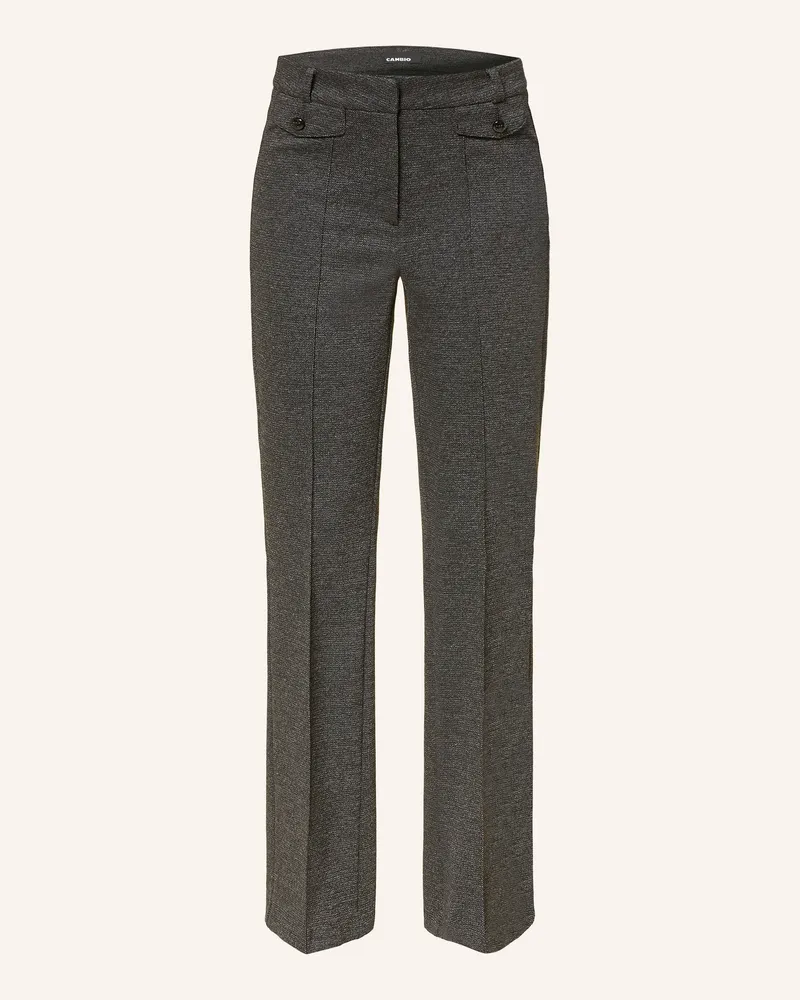 Cambio Bootcut-Hose Fleur braun Dunkelgrau