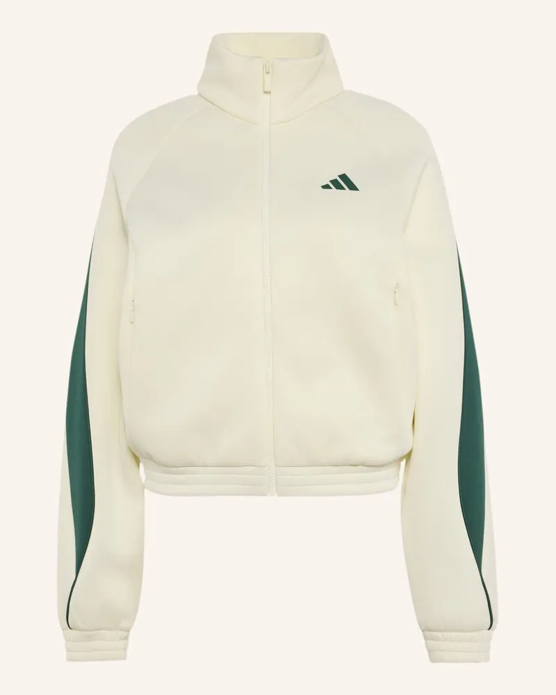 adidas Stadium Trainingsjacke beige Weiss