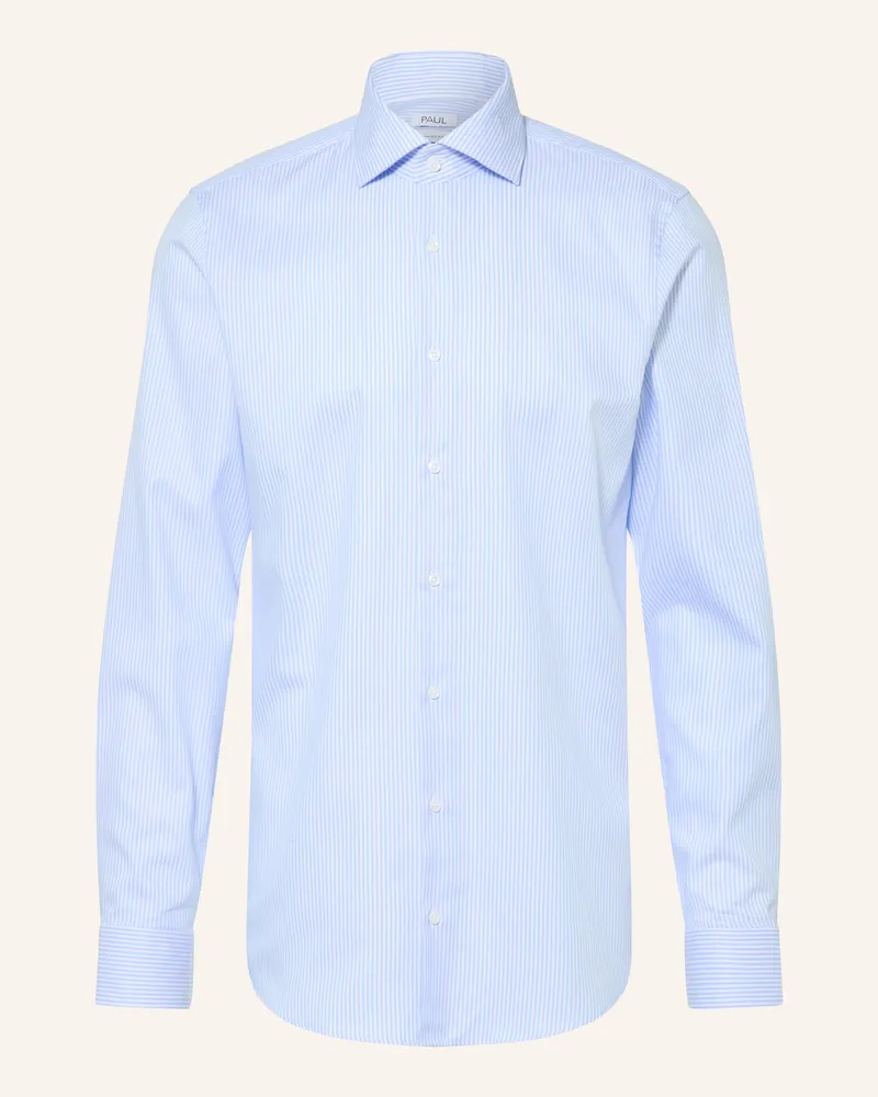 paul Hemd Shaped Fit blau Hellblau