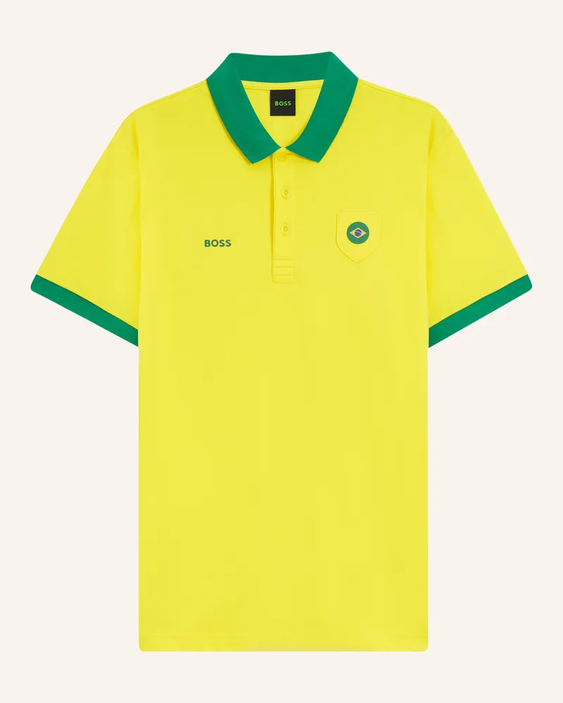 HUGO BOSS Poloshirt Pl_Bb Bc Lux Paddy Regular Fit gelb Hellgelb
