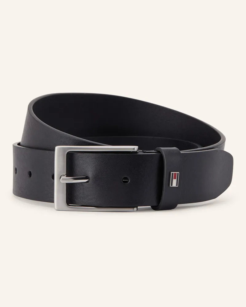 Tommy Hilfiger Ledergürtel Layton schwarz Schwarz