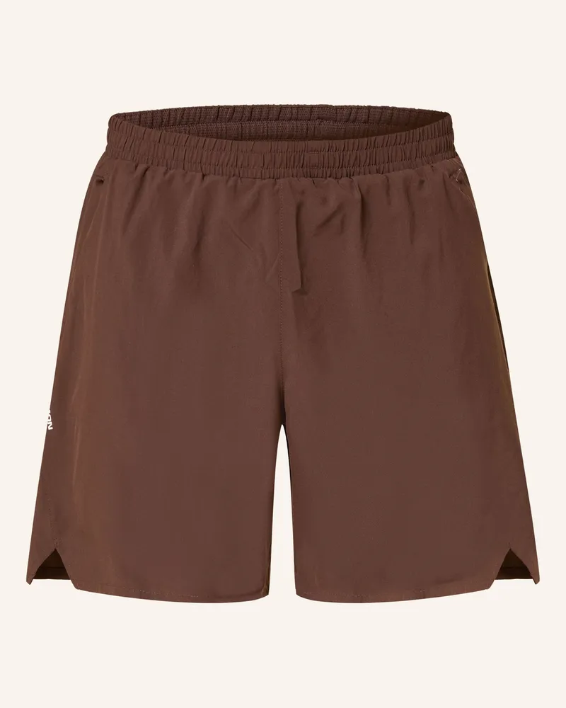 Salomon 2-In-1-Laufshorts Shkout braun Dunkelbraun