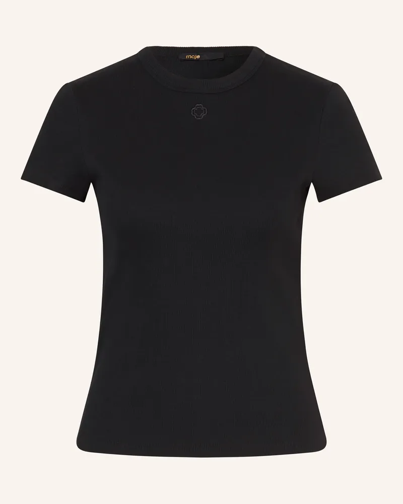 Maje T-Shirt schwarz Schwarz